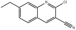 2-CHLORO-7-ETHYLQUINOLINE-3-CARBONITRILE Struktur