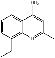 4-AMINO-8-ETHYL-2-METHYLQUINOLINE Struktur