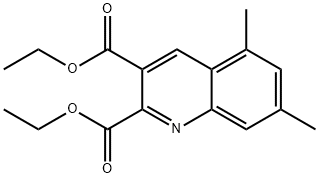 5,7-DIMETHYLQUINOLINE-2,3-DICARBOXYLIC ACID DIETHYL ESTER Struktur