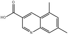 5,7-DIMETHYLQUINOLINE-3-CARBOXYLIC ACID Struktur