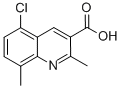 5-CHLORO-2,8-DIMETHYLQUINOLINE-3-CARBOXYLIC ACID Struktur