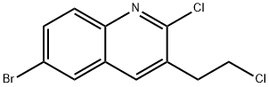 2-Chloro-3-(2-chloroethyl)-6-bromoquinoline Struktur