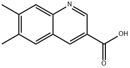 6,7-DIMETHYLQUINOLINE-3-CARBOXYLIC ACID Struktur