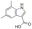 1H-Indole-3-carboxylic  acid,  5,7-dimethyl- Struktur