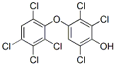 2,3,6-trichloro-4-(2,3,4,6-tetrachlorophenoxy)phenol Struktur