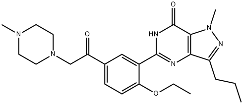 Nor-acetildenafil Struktur