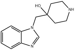 4-Benzoimidazol-1-ylmethyl-piperidin-4-ol Struktur