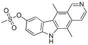 5,11-dimethyl-6H-pyrido[4,3-b]carbazol-9-yl methanesulphonate Struktur