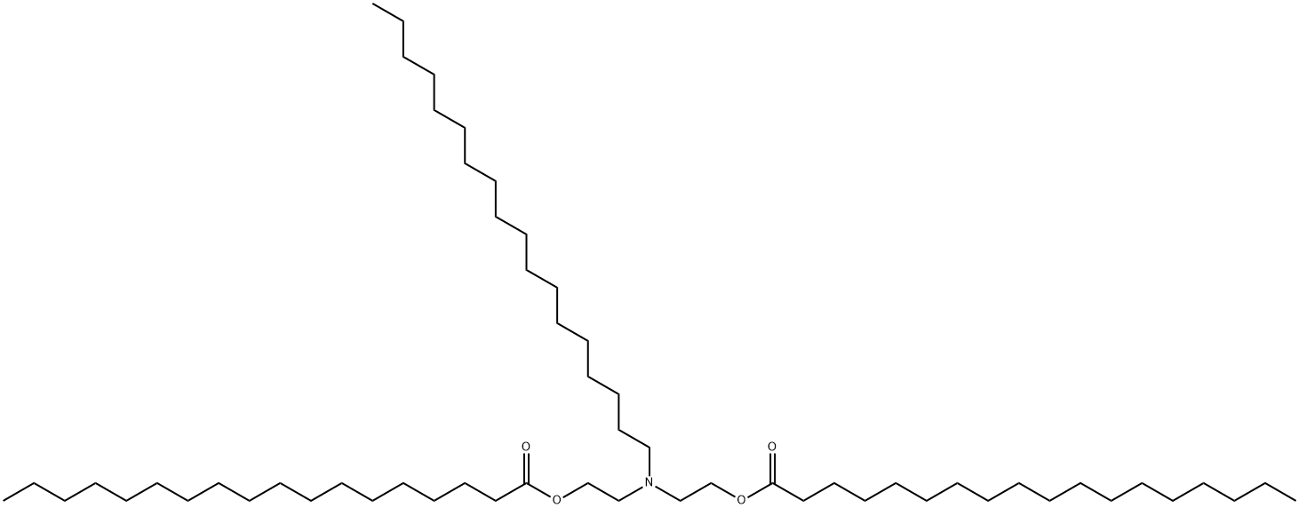 Octadecanoic acid,(octadecylimino)di-2,1-ethanediyl ester Struktur