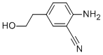 Benzonitrile,  2-amino-5-(2-hydroxyethyl)- Struktur