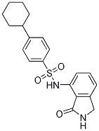 BenzenesulfonaMide,4-cyclohexyl-N-(2,3-dihydro-3-oxo-1H-isoindol-4-yl)- Struktur