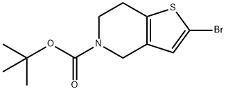 TERT-BUTYL 2-BROMO-6,7-DIHYDROTHIENO[3,2-C]PYRIDINE-5(4H)CARBOXYLATE Structure