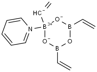 2,4,6-TRIVINYLCYCLOTRIBOROXANE PYRIDINE COMPLEX Struktur