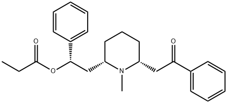 Ethanone, 2-[(2R,6S)-1-methyl-6-[(2S)-2-(1-oxopropoxy)-2-phenylethyl]-2-piperidinyl]-1-phenyl-