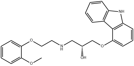 (R)-(+)-CARVEDILOL Structure