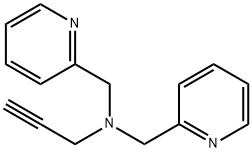 (Prop-2-yn-1-yl)bis[(pyridin-2-yl)methyl]amine Struktur