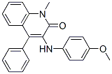 2(1H)-Quinolinone,  3-[(4-methoxyphenyl)amino]-1-methyl-4-phenyl- Struktur