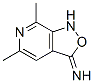 Isoxazolo[3,4-c]pyridin-3(1H)-imine, 5,7-dimethyl- (9CI) Struktur