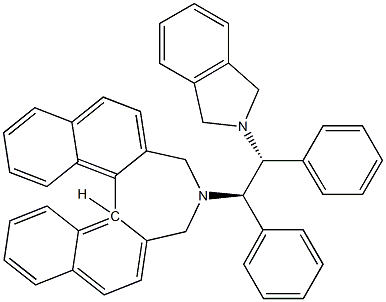 (11bS)- 4-[(1R,2R)-2-(1,3-dihydro-2H-isoindol-2-yl)-1,2-diphenylethyl]-4,5-dihydro-3H-Dinaphth[2,1-c:1',2'-e]azepine Struktur