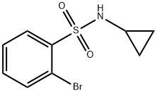 2-BROMO-N-CYCLOPROPYLBENZENESULFONAMIDE, 951883-93-5, 結(jié)構(gòu)式