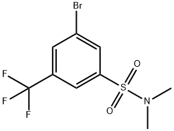 3-Bromo-N,N-dimethyl-5-(trifluoromethyl)benzenesulfonamide Struktur