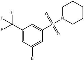 1-(3-Bromo-5-trifluoromethylphenylsulfonyl)piperidine Struktur