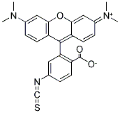 四甲基羅丹明-5(6)異硫氰酸酯 結(jié)構(gòu)式