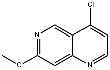 4-Chloro-7-Methoxy-1,6-naphthyridine Struktur