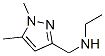 1H-Pyrazole-3-methanamine,  N-ethyl-1,5-dimethyl- Struktur