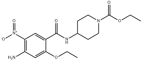 4-[(4-AMino-2-ethoxy-5-nitrobenzoyl)aMino]-1-piperidinecarboxylic Acid Ethyl Ester, 952309-99-8, 結(jié)構(gòu)式