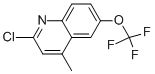 2-CHLORO-4-METHYL-6-(TRIFLUOROMETHOXY)QUINOLINE Struktur