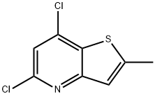 5,7-DICHLORO-2-METHYLTHIENO[3,2-B]PYRIDINE Struktur