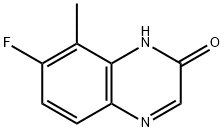 2(1H)-Quinoxalinone,  7-fluoro-8-methyl- Struktur