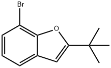 7-broMo-2-tert-bulylbenzofuran Struktur