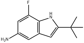 2-(tert-Butyl)-7-fluoro-1H-indol-5-amine Struktur