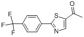 1-(2-[4-(TRIFLUOROMETHYL)PHENYL]-1,3-THIAZOL-5-YL)ETHANONE Struktur