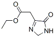 1H-Imidazole-4-acetic  acid,  2,5-dihydro-5-oxo-,  ethyl  ester Struktur