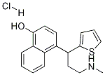 4-[3-(Methylamino)-1-(2-thienyl)propyl]-1-naphthalenol hydrochloride Struktur