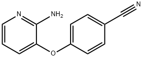 4-(2-aminopyridin-3-yloxy)benzonitrile Struktur