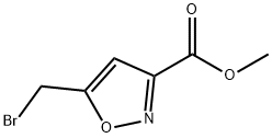 methyl 5-(bromomethyl)isoxazole-3-carboxylate Struktur