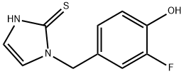 1-[(3-Fluoro-4-hydroxyphenyl)methyl]-1,3-dihydro-2H-imidazole-2-thione Struktur