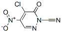 1(6H)-Pyridazinecarbonitrile,  5-chloro-4-nitro-6-oxo- Struktur