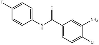 3-amino-4-chloro-N-(4-fluorophenyl)benzamide Struktur