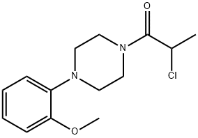 1-(2-CHLOROPROPIONYL)-4-(2-METHOXYPHENYL)PIPERAZINE Struktur