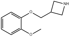 3-(2-Methoxy-phenoxymethyl)-azetidine Struktur