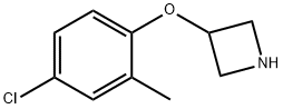 3-(4-Chloro-2-methyl-phenoxy)-azetidine Struktur