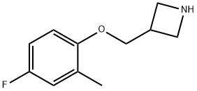 3-(4-Fluoro-2-methyl-phenoxymethyl)-azetidine Struktur