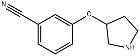 3-(Pyrrolidin-3-yloxy)-benzonitrile Struktur