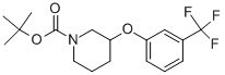 3-(3-Trifluoromethyl-phenoxy)-piperidine-1-carboxylic acid tert-butyl ester Struktur