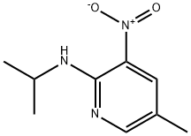 2-ISOPROPYLAMINO-5-METHYL-3-NITROPYRIDINE Struktur